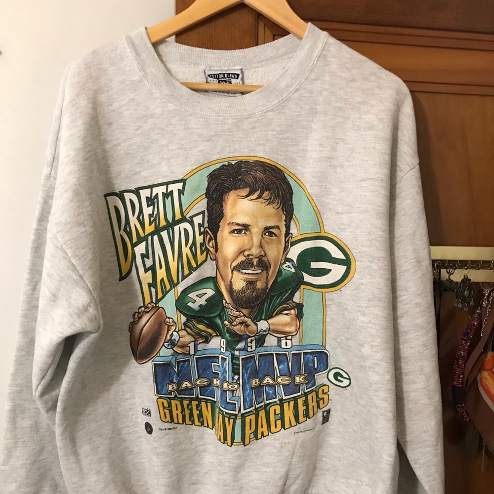 Vintage Brett Favre MVP Men's Sweatshirt, Size L